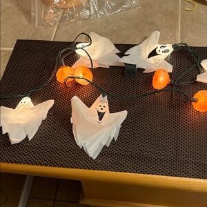 Halloween Ghost and Pumpkin String Lights